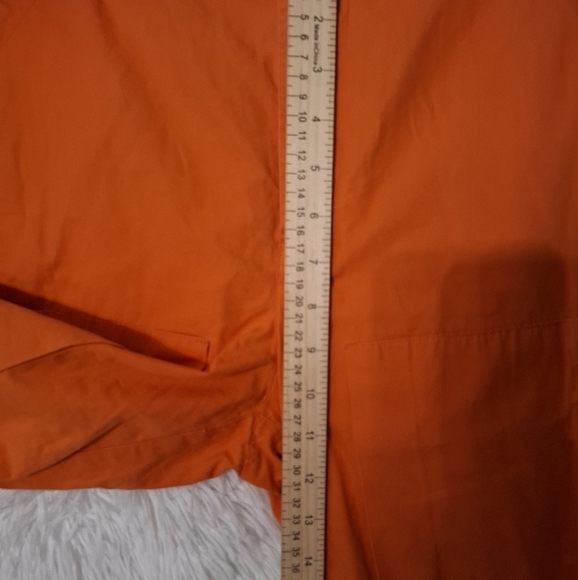 Ralph Lauren Removable Leg Utility Cargo Capri Pants Cargo Pockets Orange Sz 12 - Picture 8 of 11